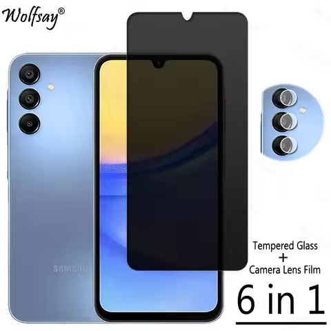 Privacy Screen Protector For Samsung Galaxy A16 5G Anti-Spy Tempered Glass Samsung A16 5G Camera Gla