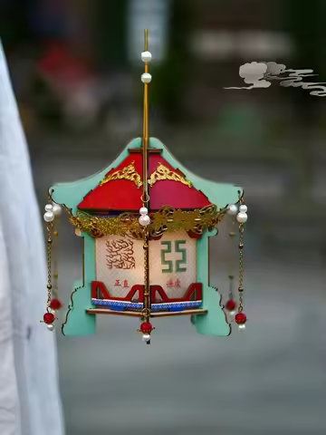 Mid-Autumn Festival Lantern Handmade diy Material Children's Handheld Chinese Ancient Palace Lantern