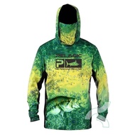 Pelagic เสื้อผ้าตกปลา Sun Protection Hoodie หน้ากาก All-in-one ตกปลาเสื้อ Upf 50 Ropa De Pesca การล่