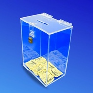 3mm transparent ballot box - size D30 R20 C36cm
