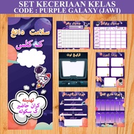 JAWI SET KECERIAAN KELAS PAK 21  /  JAWI JADUAL KELAS /  JAWI BANNER / JAWI Decoration