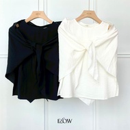 Layer top เสื้อแขนกุดพร้อมผ้าคลุมไหล่