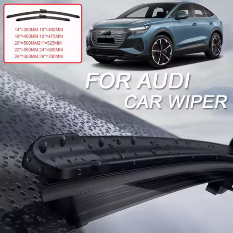 2PCS Car Blade Windshield Wiper For Audi A1 8X GB A3 A4 A5 A6 A7 E-TRON Q2 GA Q3 8U F3 Q4 E-TRON Q7 