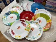 ARCOPAL DINNER PLATES MADE IN FRANCE 25CM SET OF 12 MICROWAVABLE FULLY TEMPERED