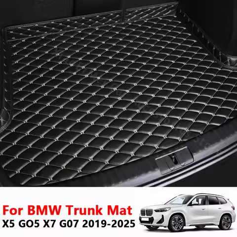 Car Trunk Mat for BMW X5 G05 X7 G07 2019-2025 Rear Trunk Protector Pad Cargo Liner Tail Boot Tray Co