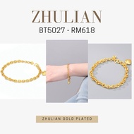 ZHULIAN [BT5027] RANTAI TANGAN SAUH GOLD PLATED EMAS ZHULIAN
