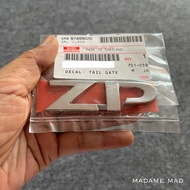 แท้ศูนย์ 💯% โลโก้ ZP ISUZU D-MAX 2020-2024 ขนาด 8x2.5cm (IN-8-97499020-0)
