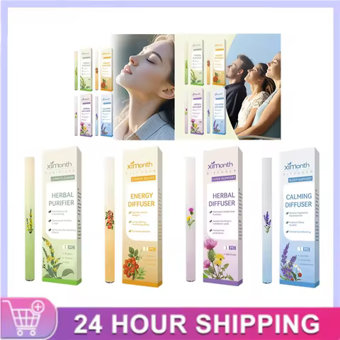 1/3/4Pcs Quitting Smoking Lung Cleansing Nasal Aspirator Improving Sleep Melatonin Diffusion Pen Her