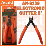 ASAKI JAPAN AK-8139 ELECTRONIC CUTTER 5" CUTTING PLIERS POTONG WIRE POTONG CABLE INSULATION PLIERS