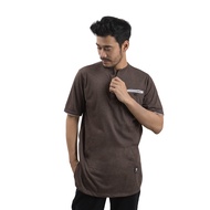 T-Shirt Muslim Pria ZEEHAN Kaos Motif Koko Kurta Bahan Cotton Combed 30S Baju Koko Muslim Pria Terba