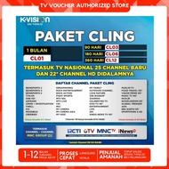 PALING LARIS K VISION Paket CLING 1Tahun/360 Hari MNC GROUP K-VISION CL12