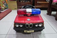 BMW 童車 E21 E30 警察車 四圓燈 鯊魚頭 原漆原件 電動 玩具車 懷舊童玩 E24 E28 E34