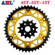 Motorcycle 45T~52T 13T Front & Rear Sprocket For SUZUKI RM125 RM-Z250 RMZ250 N P R S T K6 K7 K8 K9 L