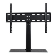 Universal Table TV Stand for 26"-70" Height Adjustable Monitor Desk Bracket with Tempered Glass Base