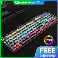 OMT | คยบอรดเกมมงแบบมสาย Qingchu LED Mechanical Keyboard รน OKB-MCHBL1