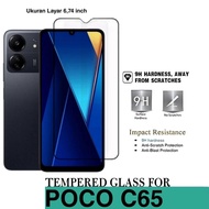 POCO C65 Full Clear Tempered Glass Screen Protector