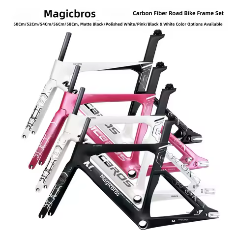 MAGICBROS Carbon Fiber Fixed Gear Bike Frame CX-10PRO Track Bike Frame Set 700C