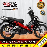 Stiker Striping Supra X 125 Fi HELM IN Variasi GRESINI