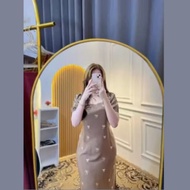 Aqila Rayon Premium Daster with Ribbon Motif, Latest Teenage Women's Daster