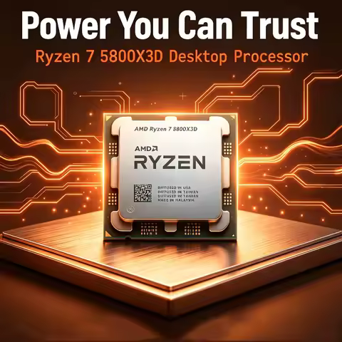 Gaming Desktop Parts R7 5800X3D AMD Ryzen7 5000 Series Processor 3.4GHz 8C16T 96MB Cache 7nm 105W DD