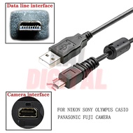 SONY KODAK Nikon USB Camera to PC Data Cable Fujifilm Olympus Samsung Kodaksony (U-E6 Type UCE6/ UC 