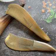 Yellow Horn Comb Thickened Long Hair Massage Comb 6FPX