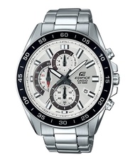 Alghani Watch Jam Tangan Kasual Pria Casio Edifice EFV-550D-7AVUDF Chronograph Men Silver Dial Stain