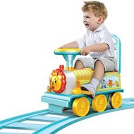 越誠 獅子樂園套裝軌道火車電動瓶汽車兒童玩具男孩寶寶1-3可坐人