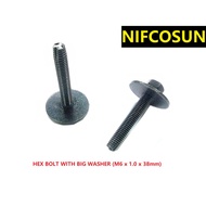HEX BOLT WITH BIG WASHER (M6 x 1.0 x 38mm)