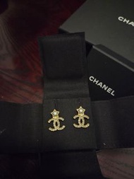 Chanel 星星雙C耳環