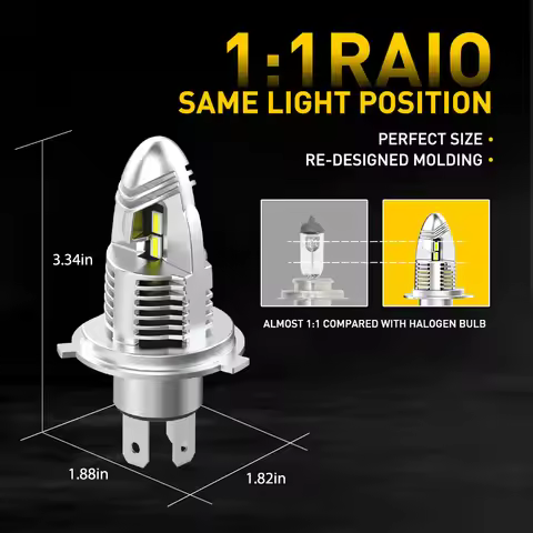 AUXITO 2Pcs Fanless H4 LED Lights Bulb Canbus 9003 Headlights High and Low Beam For Toyota Corolla S