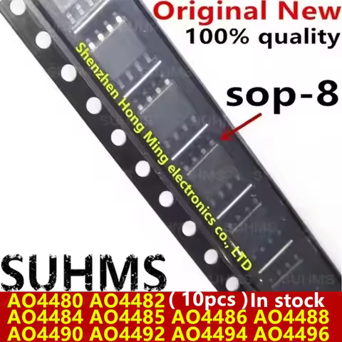 (10piece) 100% New AO4480 AO4482 AO4484 AO4485 AO4486 AO4488 AO4490 AO4492 AO4494 AO4496 sop-8 Chips