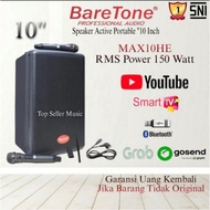 Speaker Portable Baretone Max10He / Max 10He / Max 10 He Bluetooth-Tws Original