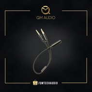 3.5mm Headphone to Audio and Mic Converter Jack (1m/0.5m/0.25m) - QM AUDIO