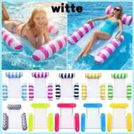 WITTE Floating Bed, Quick Inflation Portable Inflatable Water Hammock,  with Backrest Mesh Seat Pool