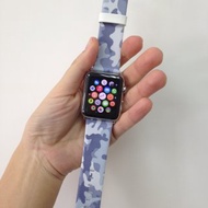 Apple Watch Series 1 , Series 2, Series 3 - Apple Watch 真皮手錶帶，適用於Apple Watch 及 Apple Watch Sport - Freshion 香港原創設計師品牌 - 銀灰迷彩圖案 12