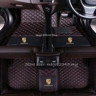 Porsche Macan,Taycan 4S,Cayman , 718 Cayman,Cayman SportDesign Right hand drive RHD Car Mat Leather 