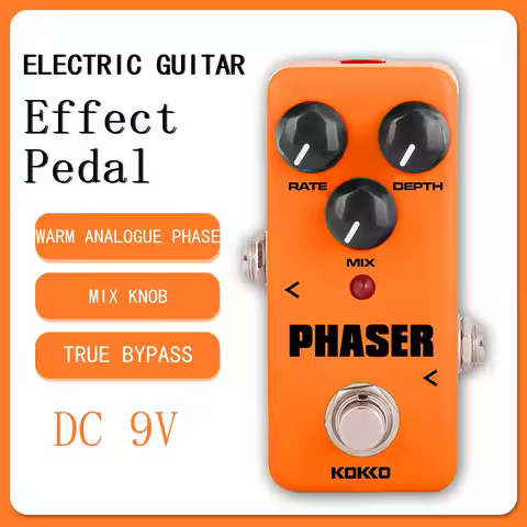 KOKKO FPH2 Phaser Electric Guitarra Effect Pedal Gentle Vintage Phase Mix Effect True Bypass Pedal E