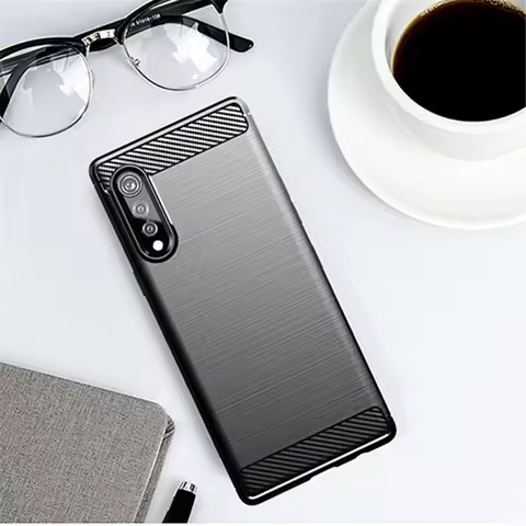 For LG Velvet 5G Case Rubber Bumper Silicon Carbon Fiber Cover For LG Velvet 5G Phone Case For LG Ve