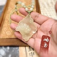 Xiuyu Lotus One Leaf Necklace