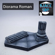 Diorama roman Simulation Scene Art Toy Model Base