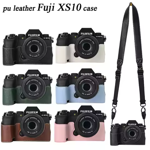 Pu Leather Camera Case Half Case Body For Fujifilm XS10