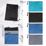 NARCISSUS13A0E 1pc Zipper Pencil  Waterproof File Folders Information Bag Test Paper Storage Bag Wat