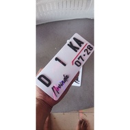 3D motorcycle number