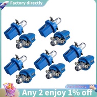 10Pcs LED Bulb Meter Dash B8-5D T5 Lamp with Holder Blue Tuning Auto Car Light