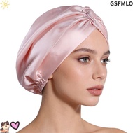 GSFMLO Silk Satin Hair Bonnet, Breathable Adjustable Mulberry Silk Wrap, Premium Satin Fabric Luxury