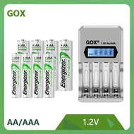 GOX AA/AAA charger 1.2V and AA/AAA Rechargeable Battery 1.2V Ni-MH battery