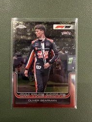 F1 奧利華 貝爾文 Oliver Bearman 哈斯車隊 新秀 2025 Topps Chrome Toyota Gazoo Racing Haas Formula One Team RC Roo