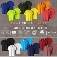 QMSPORTS The Best Microfiber T-Shirt Dry Fit T-Shirt Unisex Collar T-shirt Baju Kosong Baju Jersey Lelaki Plain T Shirt