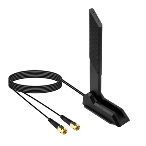 B27B Wifi 6E Tri-Band Antenna Magnetic Foldable 12Dbi High Gain External Signal Receiver For Router 